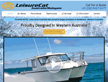 Tablet Screenshot of leisurecat.com.au